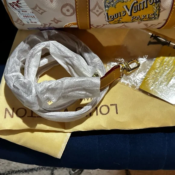 Unbranded Beige Monogram Bag with Colorful Patches - Picture 12 of 13